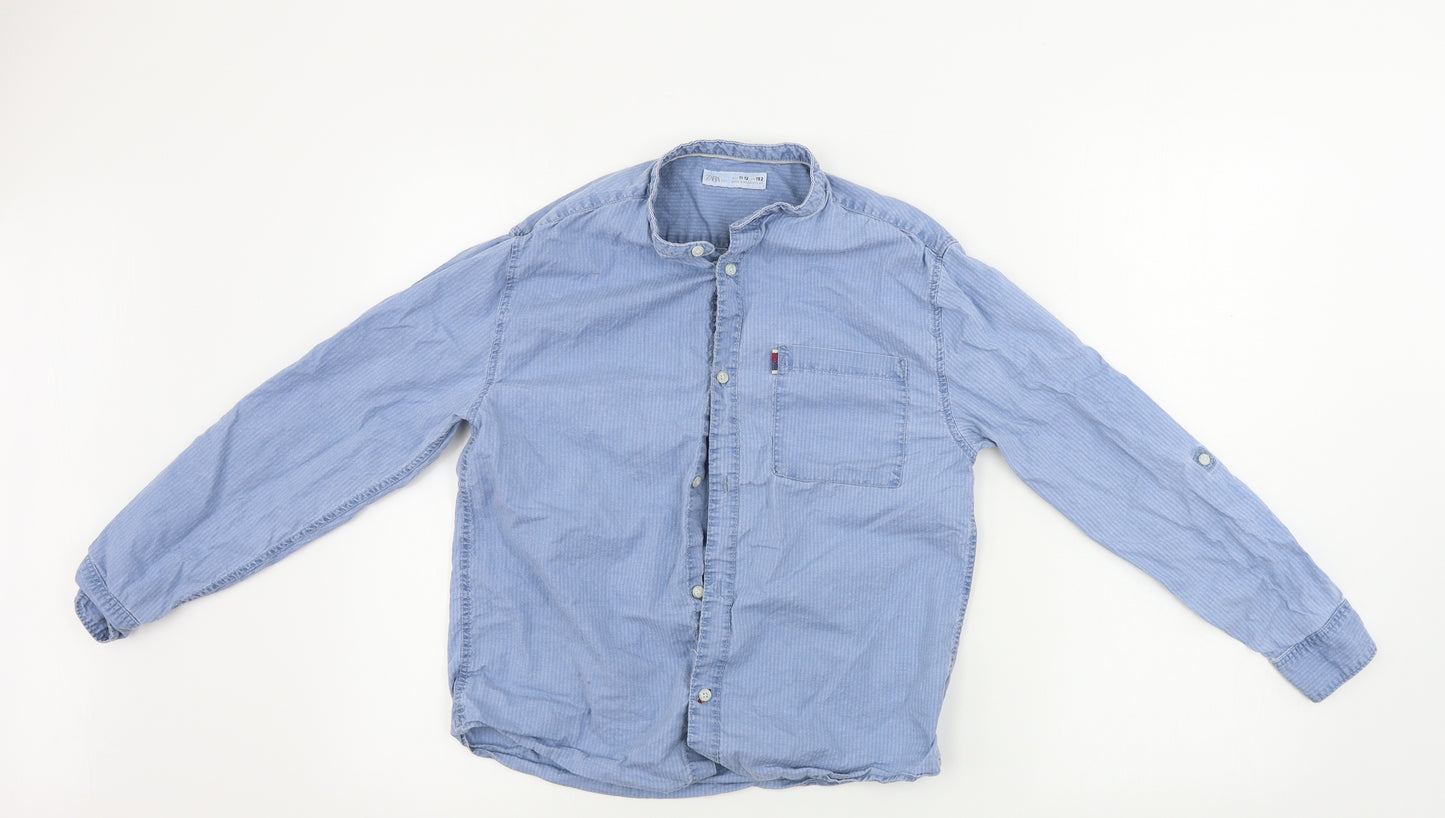 Zara Boys Blue   Basic Button-Up Size 11-12 Years