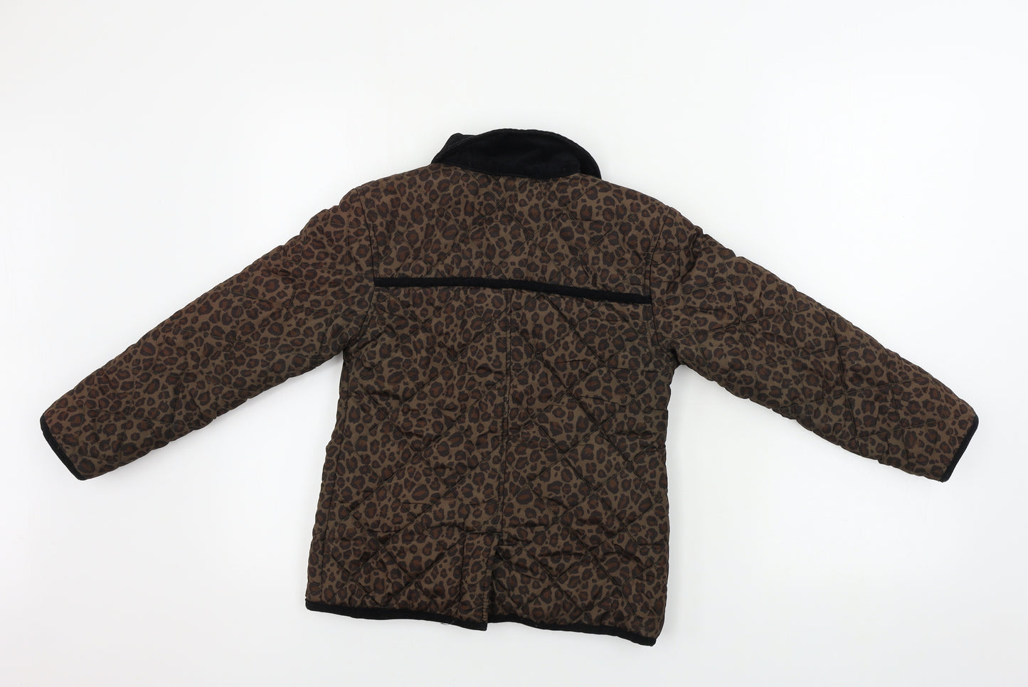 Matalan  Girls Brown Animal Print  Jacket Coat Size 6-7 Years