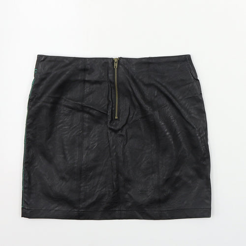 Glamorous  Womens Black Geometric  Bandage Skirt Size XS