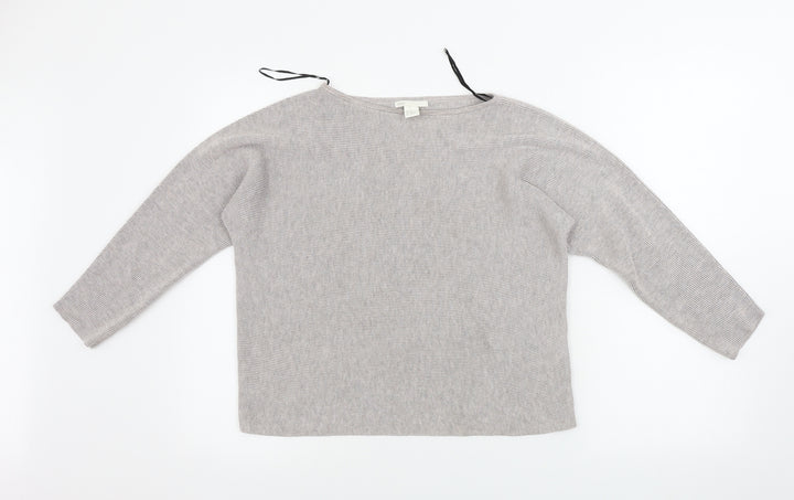 H&M Womens Beige Pullover Jumper Size XS