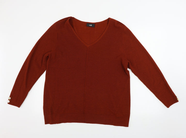 Wallis Womens Brown   Pullover Jumper Size L