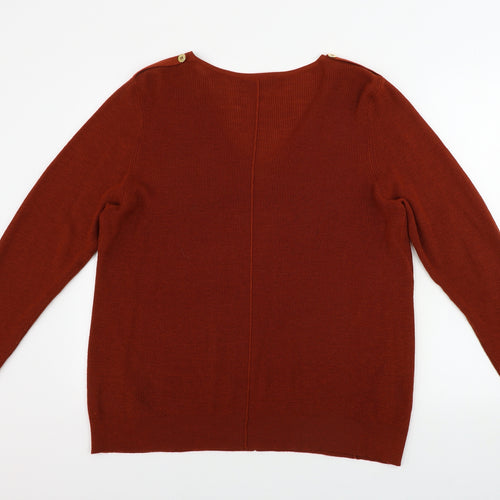 Wallis Womens Brown   Pullover Jumper Size L