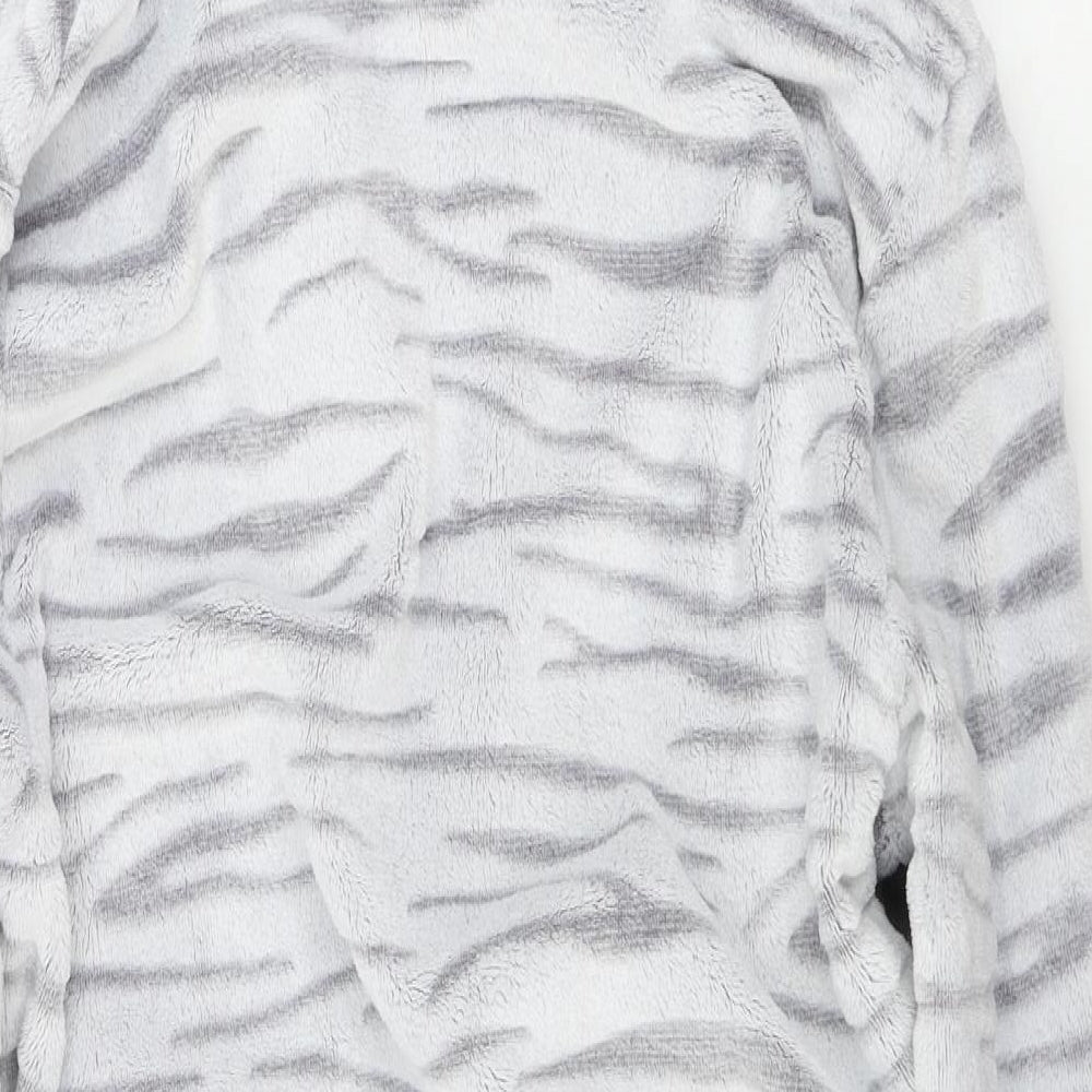boux Womens Grey Animal Print  Top Gown Size S