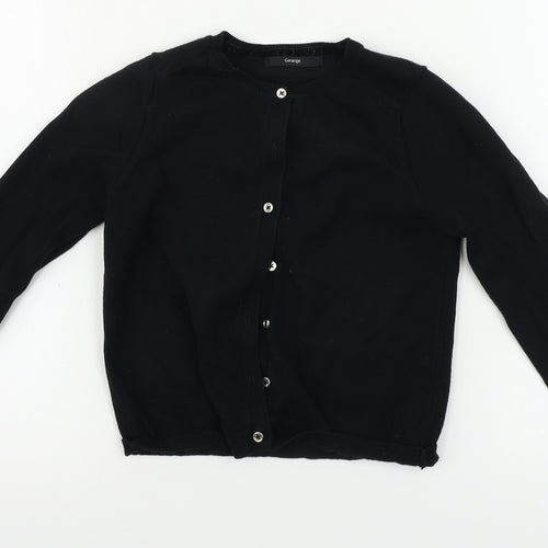 George  Girls Black   Cardigan Jumper Size 8-9 Years
