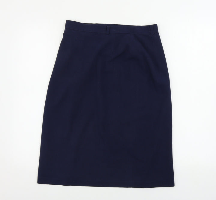paul  Womens Blue   A-Line Skirt Size 14