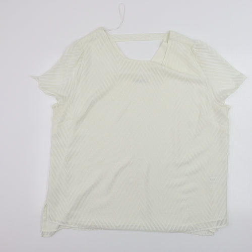 TU Womens White   Basic Blouse Size 14