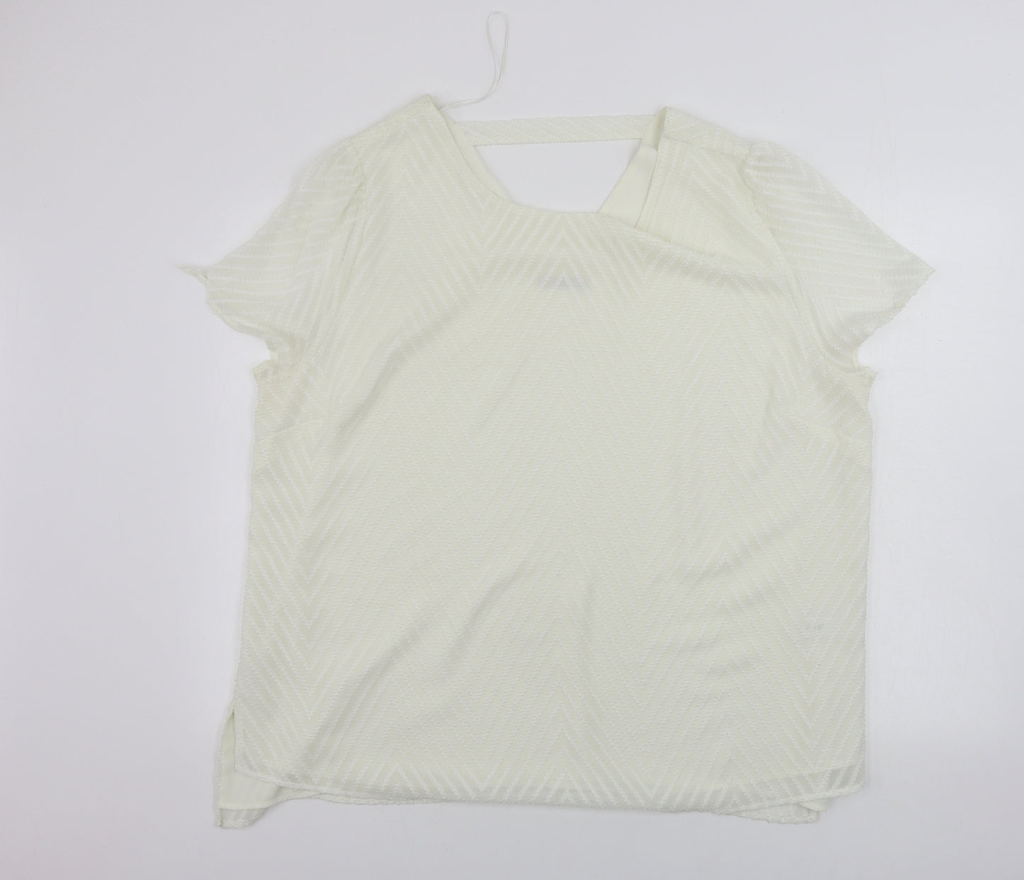 TU Womens White   Basic Blouse Size 14
