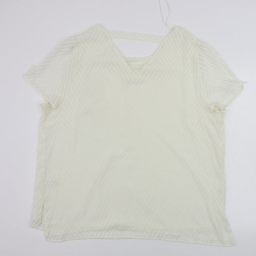 TU Womens White   Basic Blouse Size 14