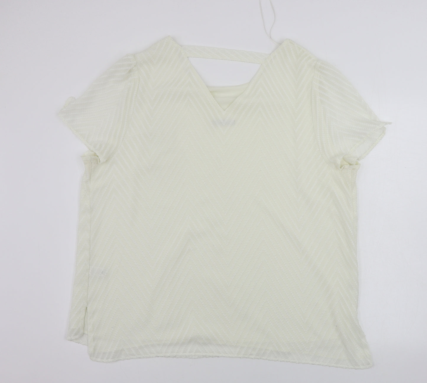 TU Womens White   Basic Blouse Size 14