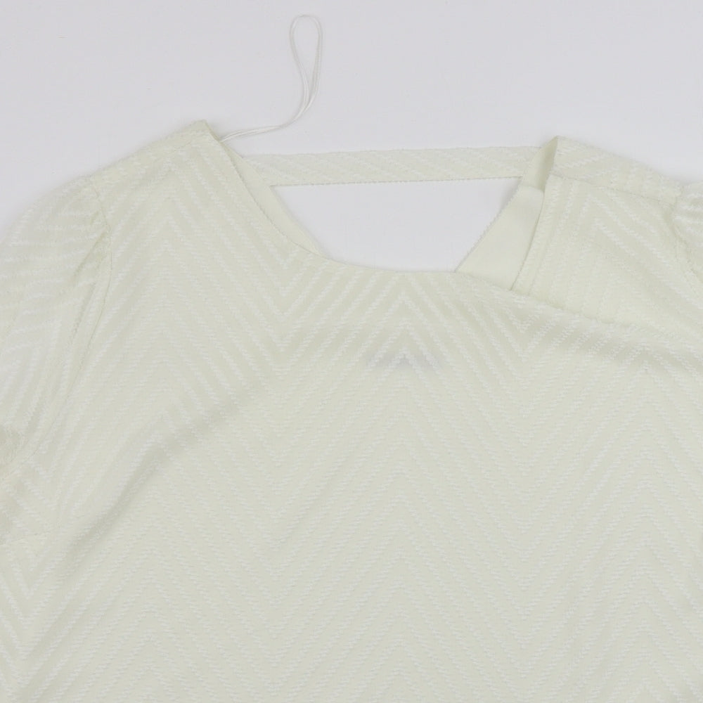 TU Womens White   Basic Blouse Size 14