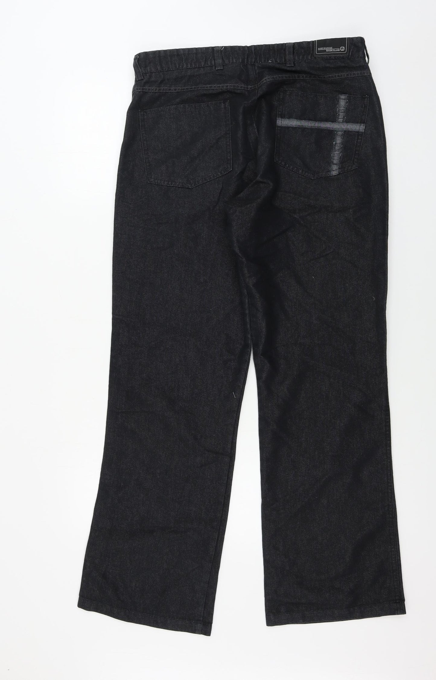 River Island  Womens Black   Straight Jeans Size 34 in L32 in