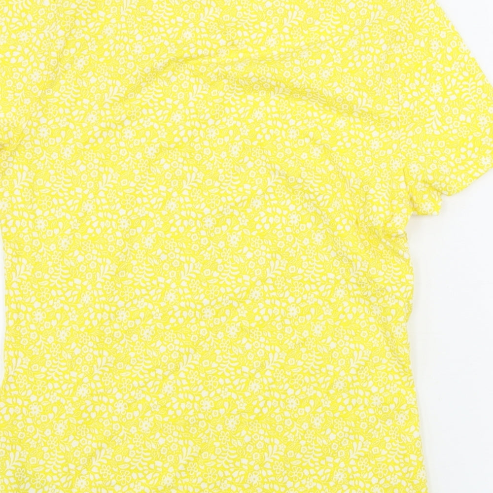 Marks and Spencer  Womens Yellow   Basic T-Shirt Size 10