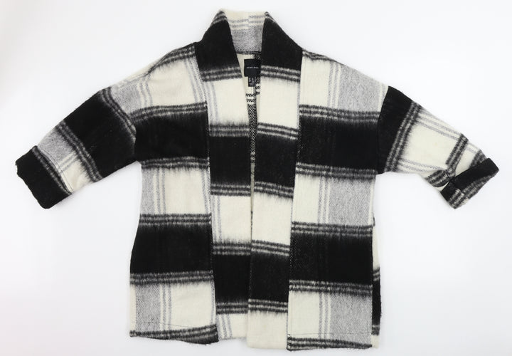 New Look  Womens Grey Check  Cardigan Jumper Size 12