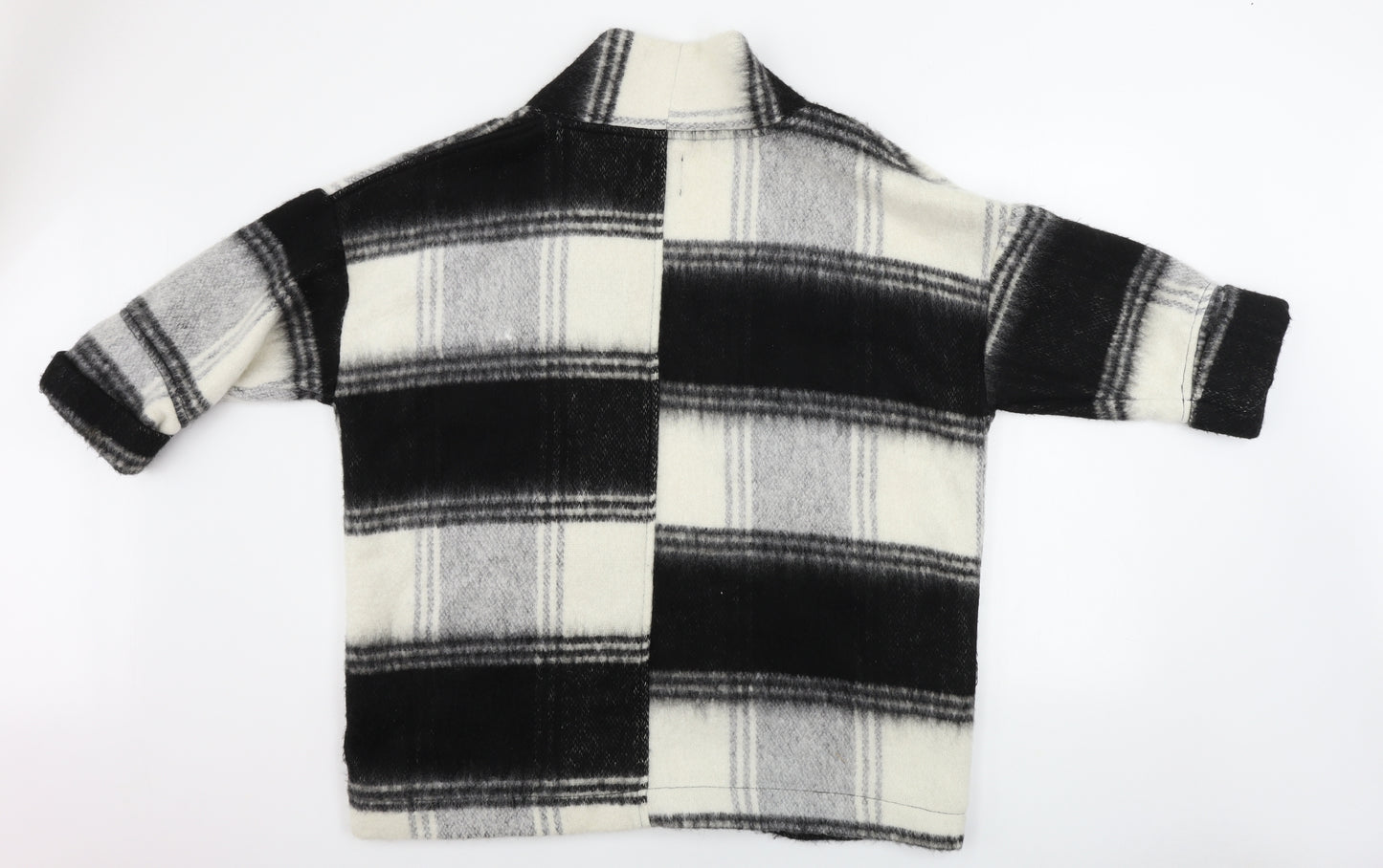 New Look  Womens Grey Check  Cardigan Jumper Size 12