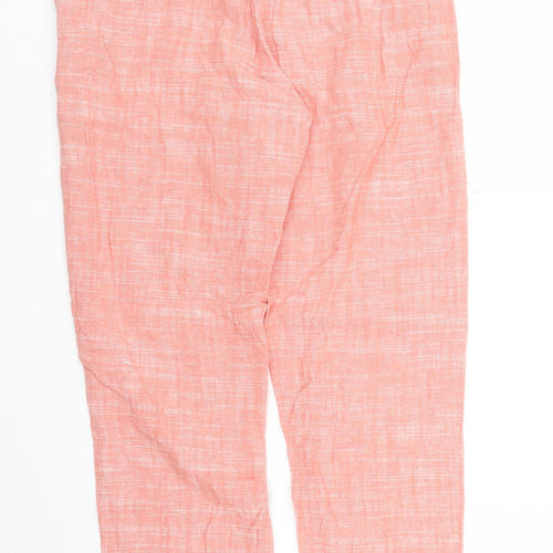 NEXT Womens Pink   Pedal Pusher Trousers Size 6 L24 in