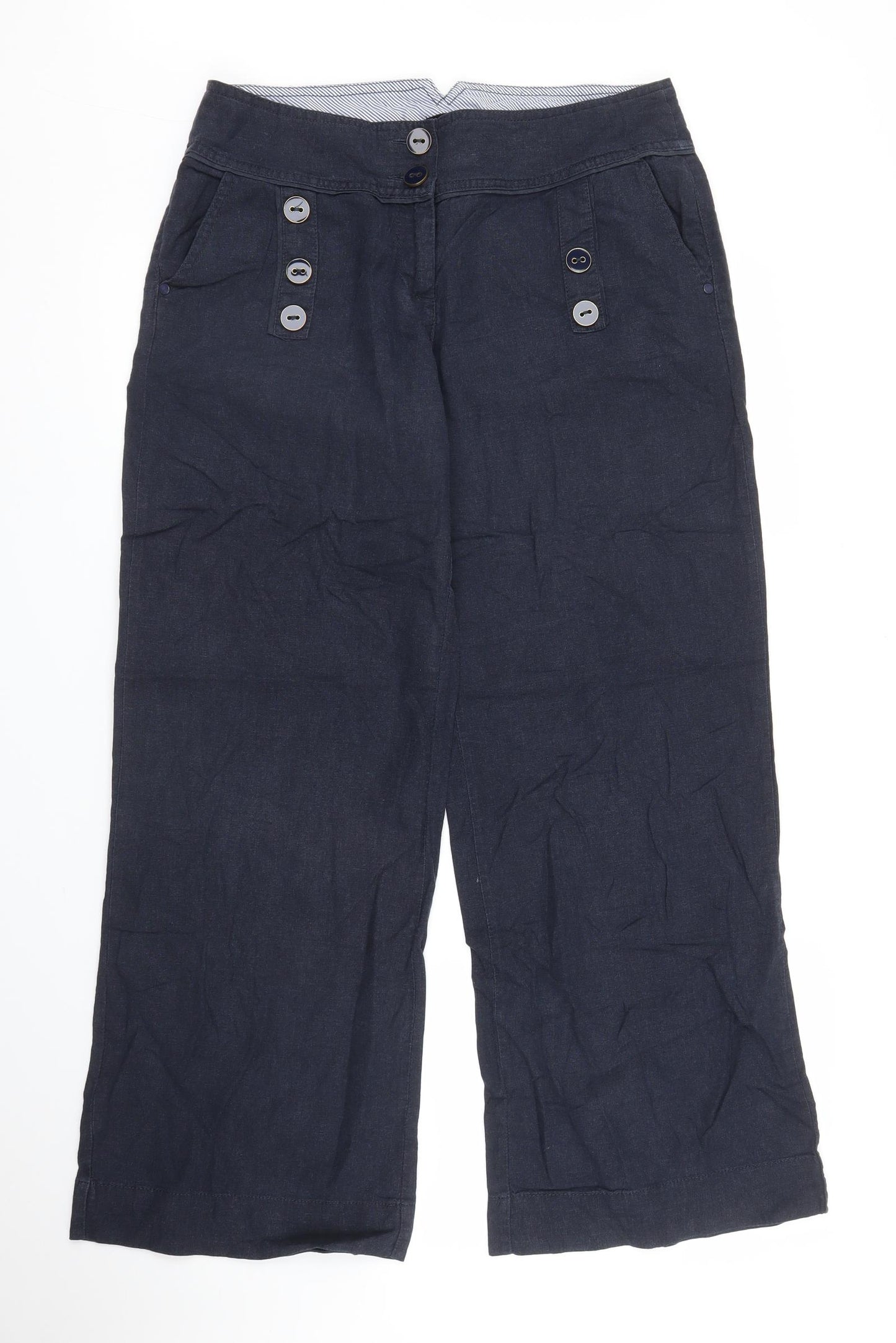 NEXT Womens Blue   Trousers  Size 12 L28 in