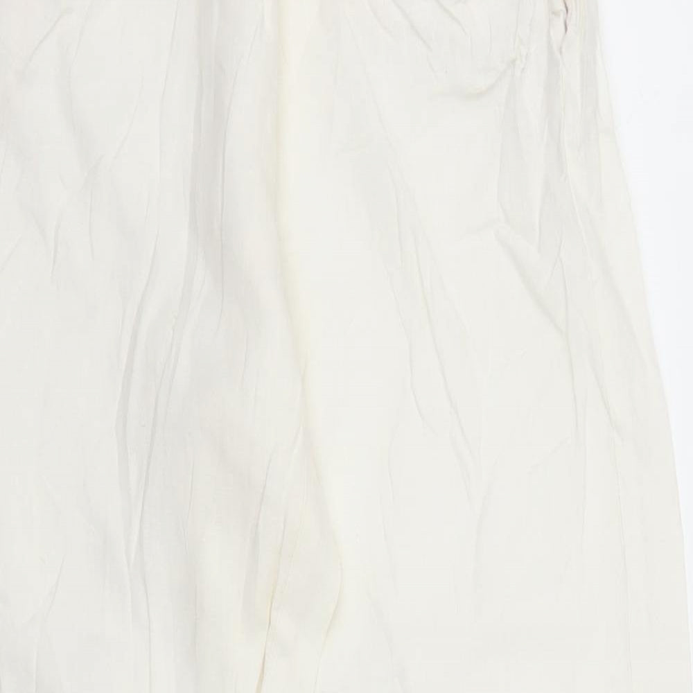 White Company Womens White   Bloomer Trousers Size 6 L28 in