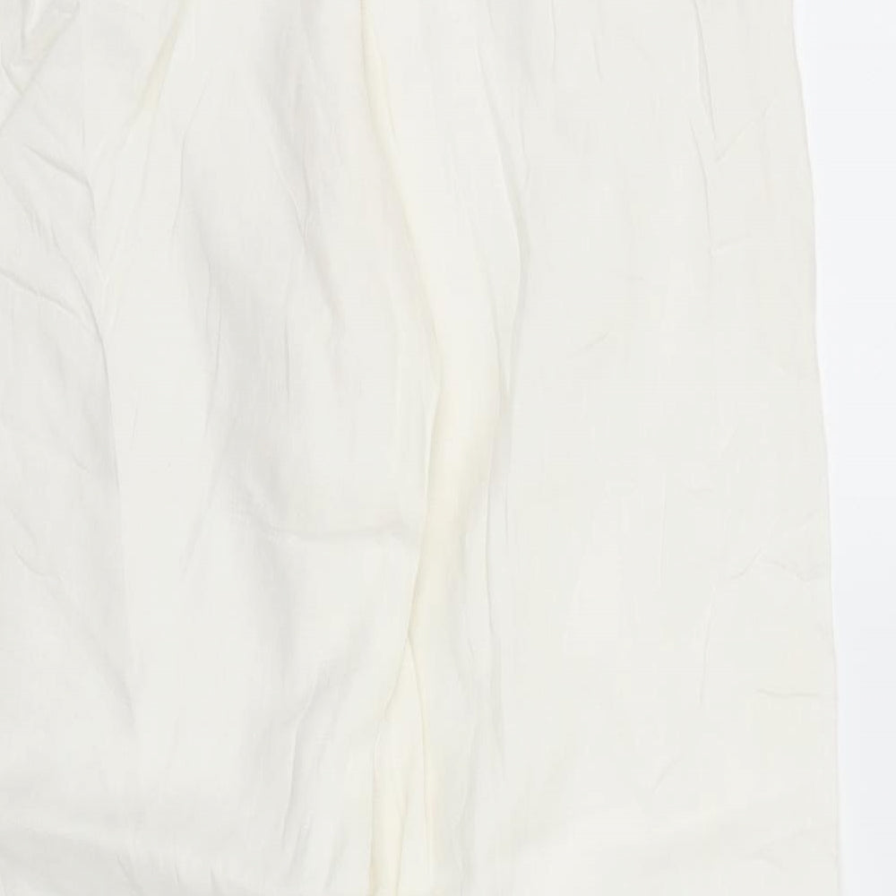 White Company Womens White   Bloomer Trousers Size 6 L28 in