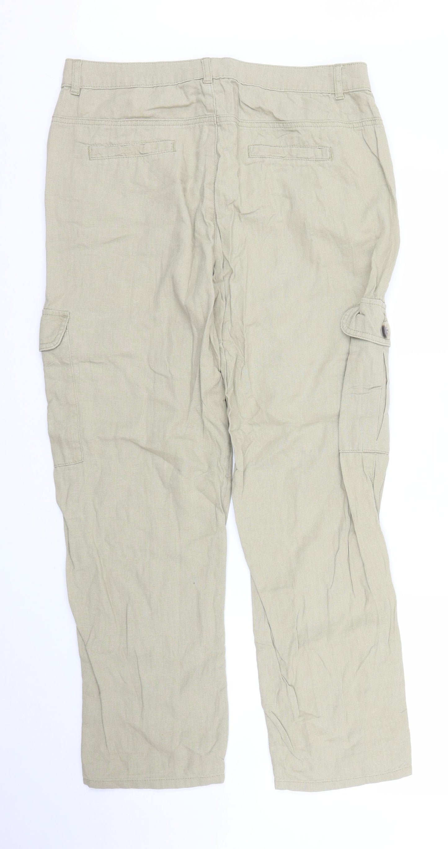 George Womens Green   Cargo Trousers Size 14 L27 in