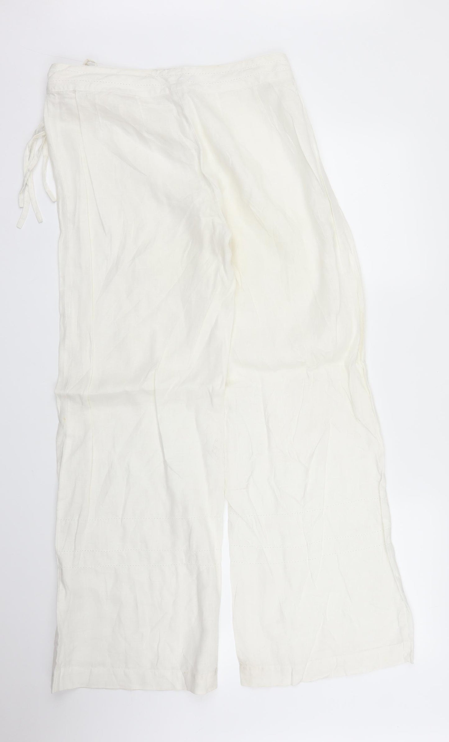 Dunnes Womens White   Trousers  Size S L28 in