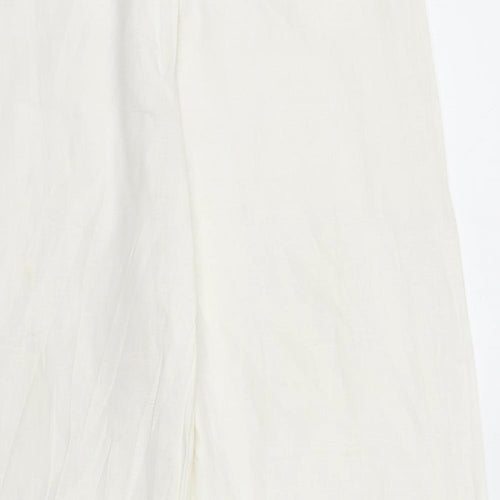 Dunnes Womens White   Trousers  Size S L28 in