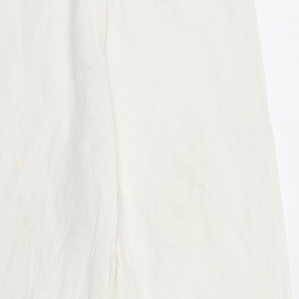 Dunnes Womens White   Trousers  Size S L28 in