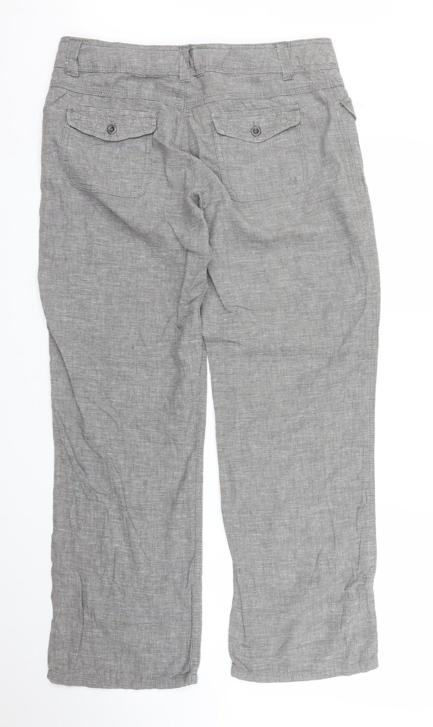 Dorothy Perkins Womens Grey   Trousers  Size 12 L28 in
