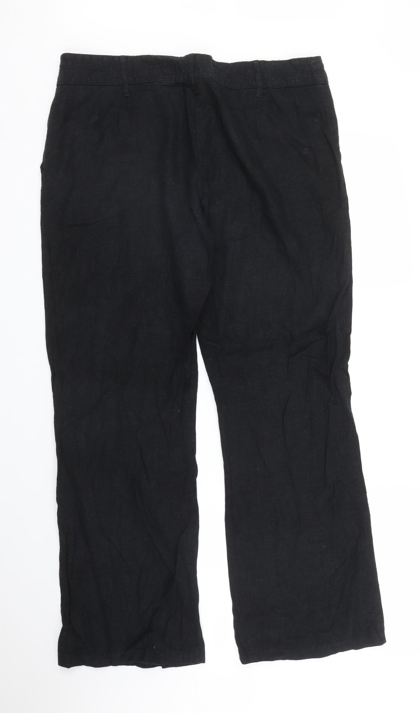 George Womens Black   Trousers  Size 14 L28 in