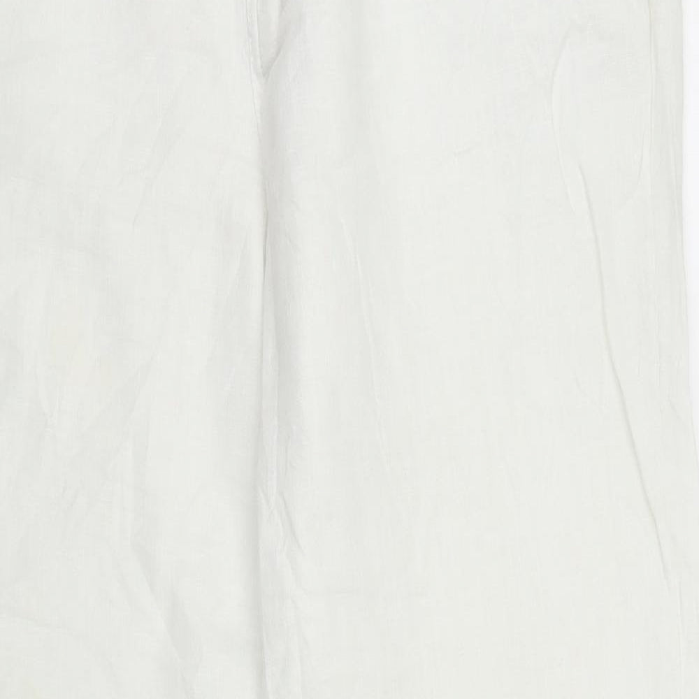 Fat Face Womens White   Trousers  Size 10 L29 in