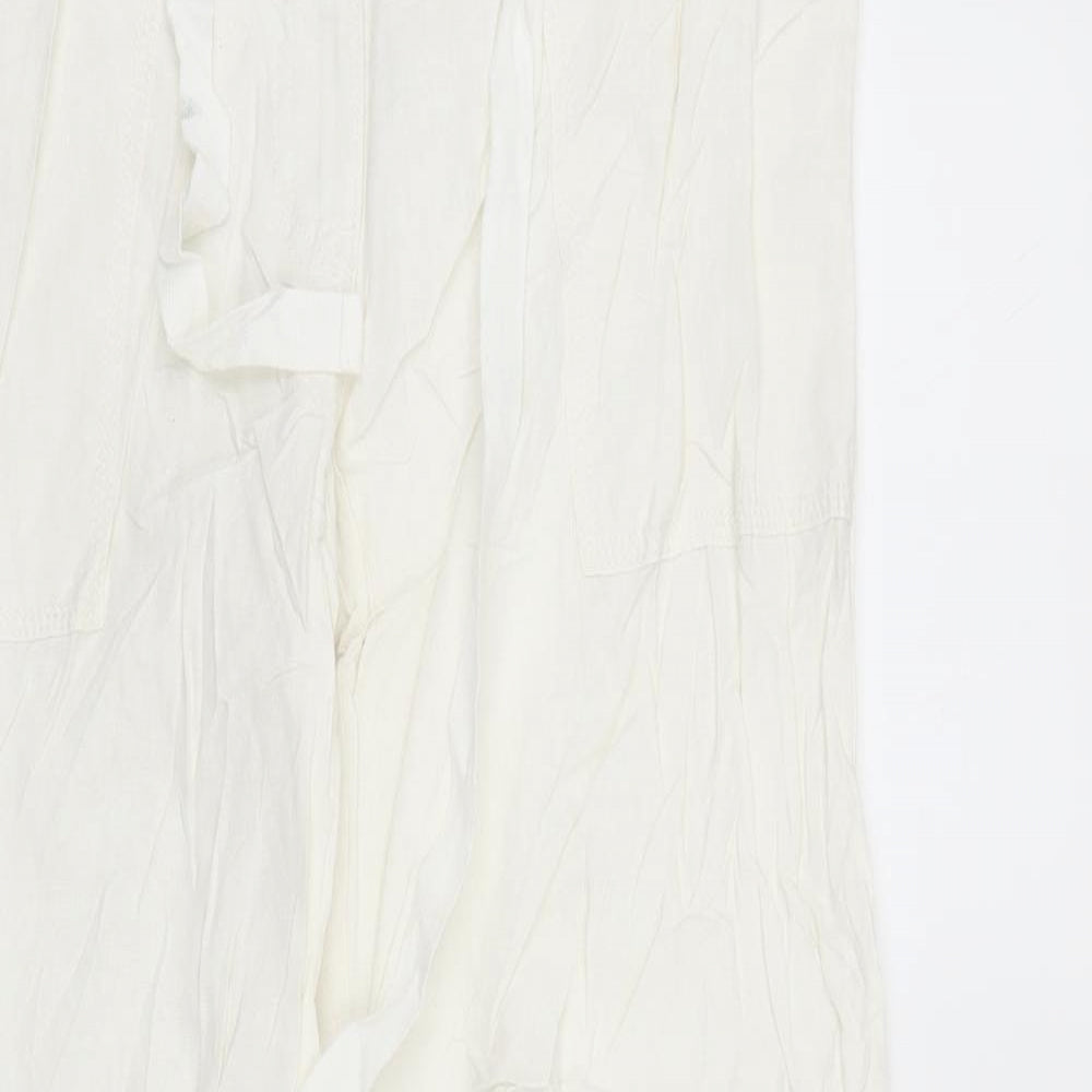 NEXT Womens White   Trousers  Size 10 L29 in