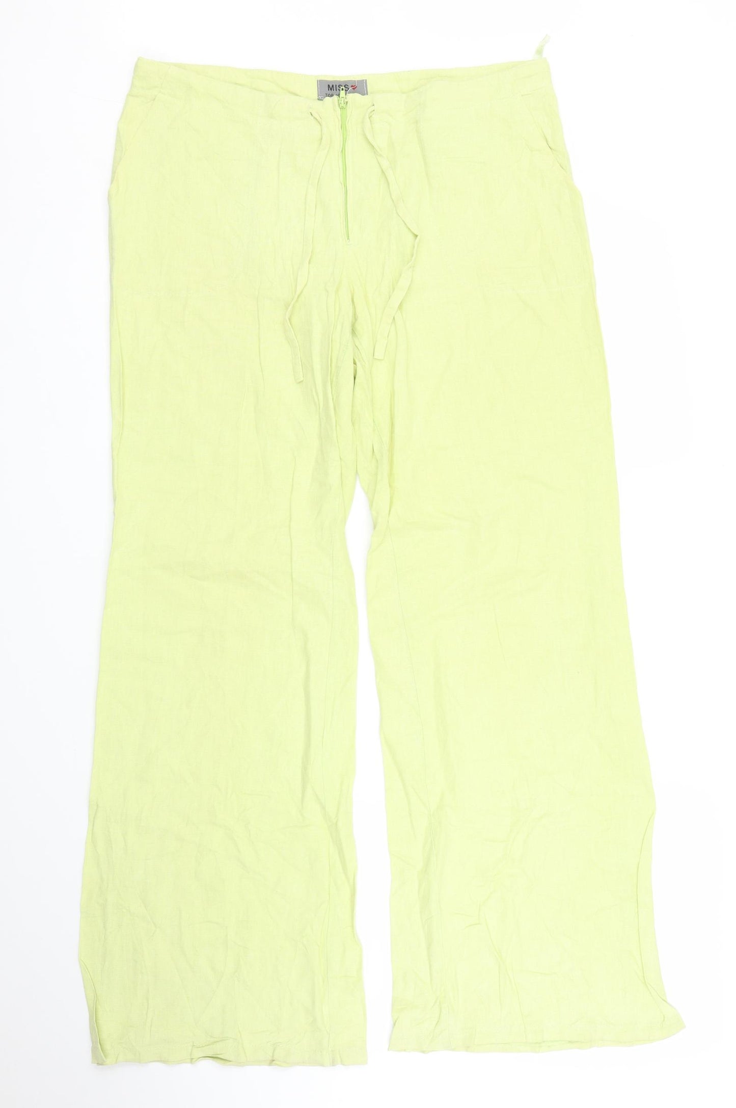 MISS TOP COLLECTION Womens Green   Trousers  Size M L29 in