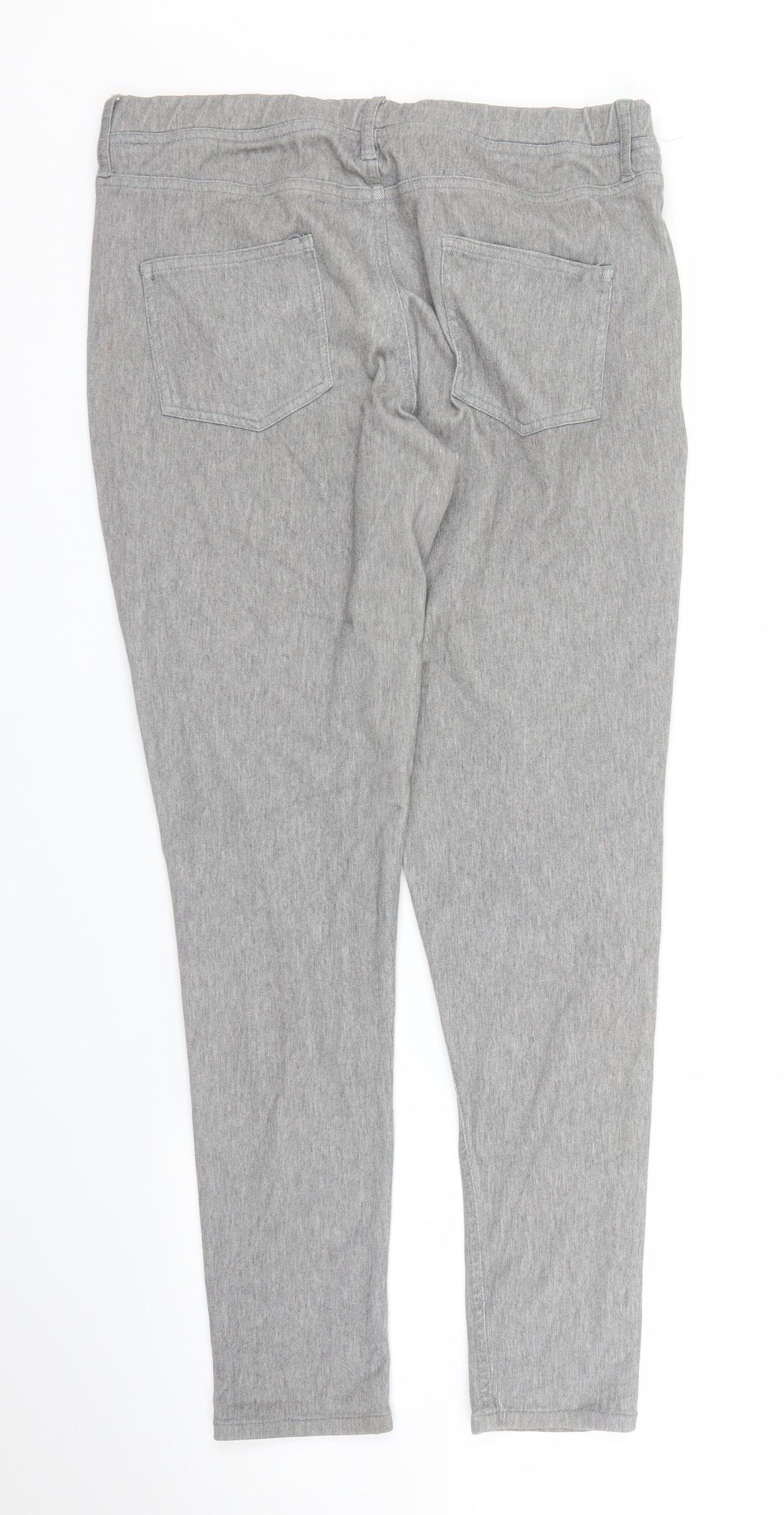 Go Colours Womens Grey   Jegging Jeans Size L L27 in