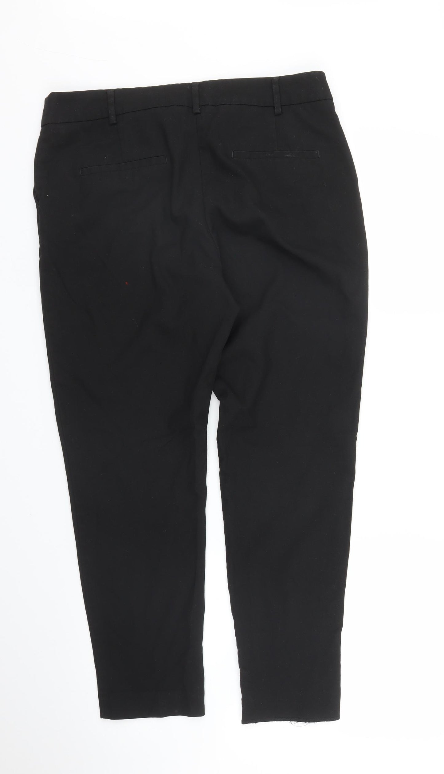 NEXT Womens Black   Capri Trousers Size 12 L23 in
