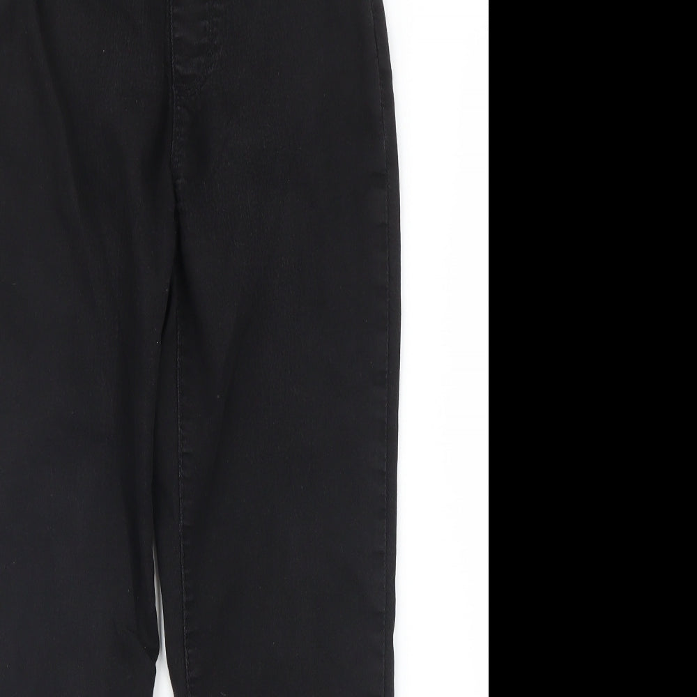 Dorothy Perkins Womens Black  Denim Capri Trousers Size 6 L20 in