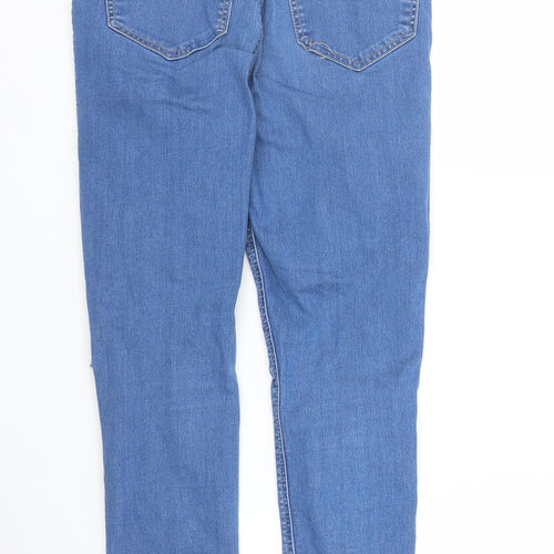 Topshop Womens Blue  Denim Skinny Jeans Size S L26 in