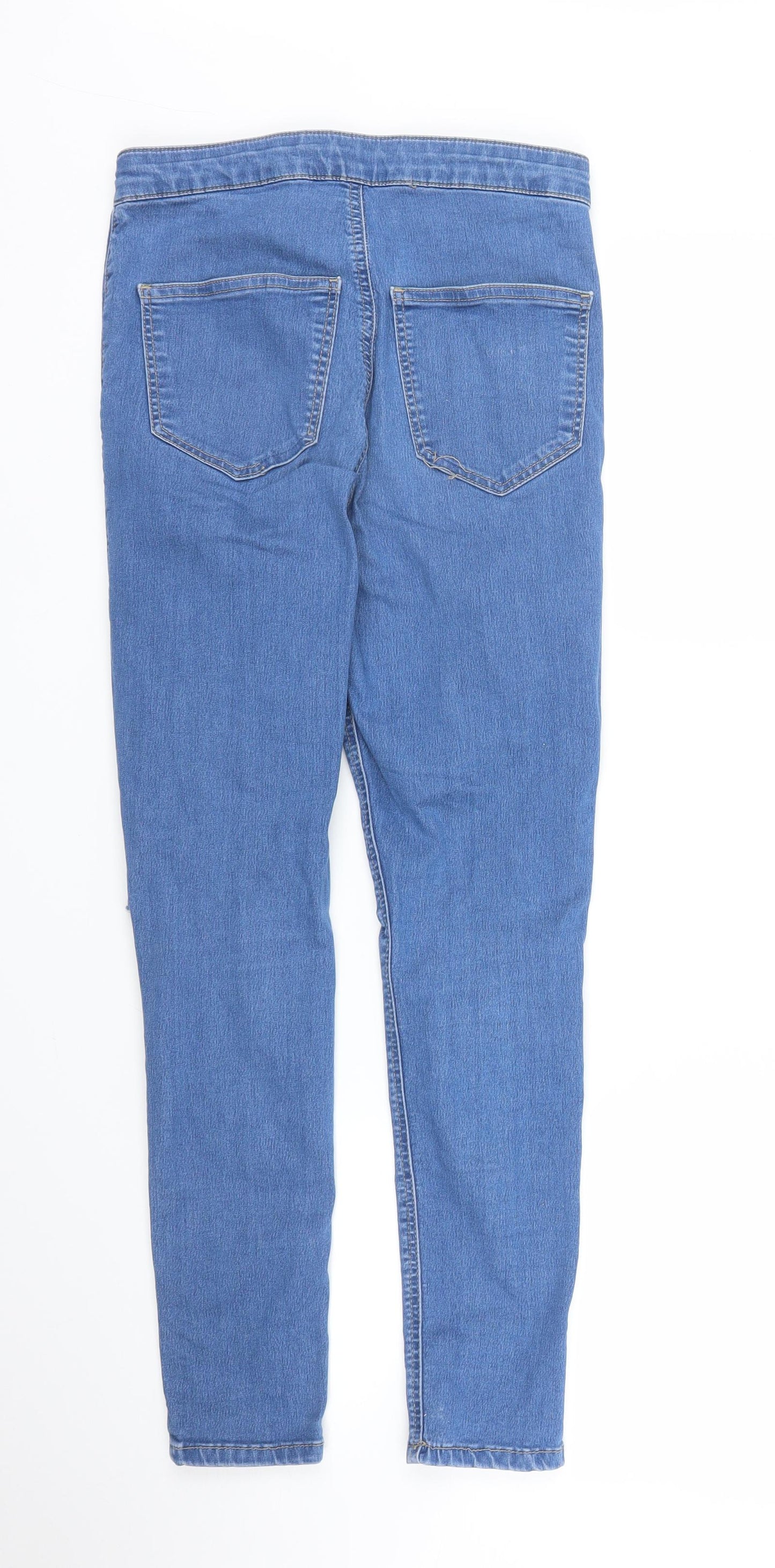 Topshop Womens Blue  Denim Skinny Jeans Size S L26 in