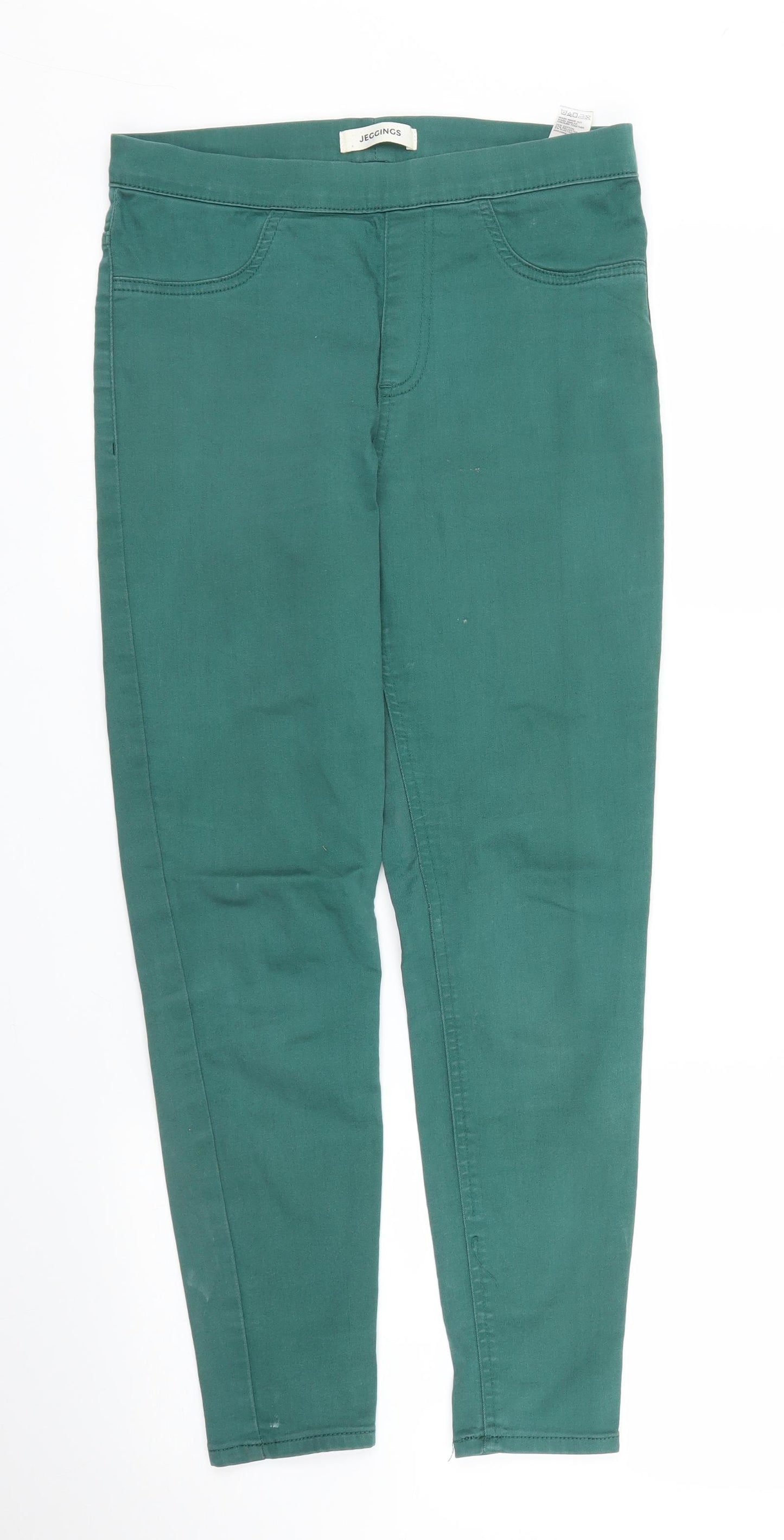 M&S Womens Green   Capri Trousers Size 10 L24 in