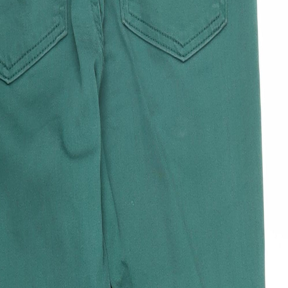 M&S Womens Green   Capri Trousers Size 10 L24 in