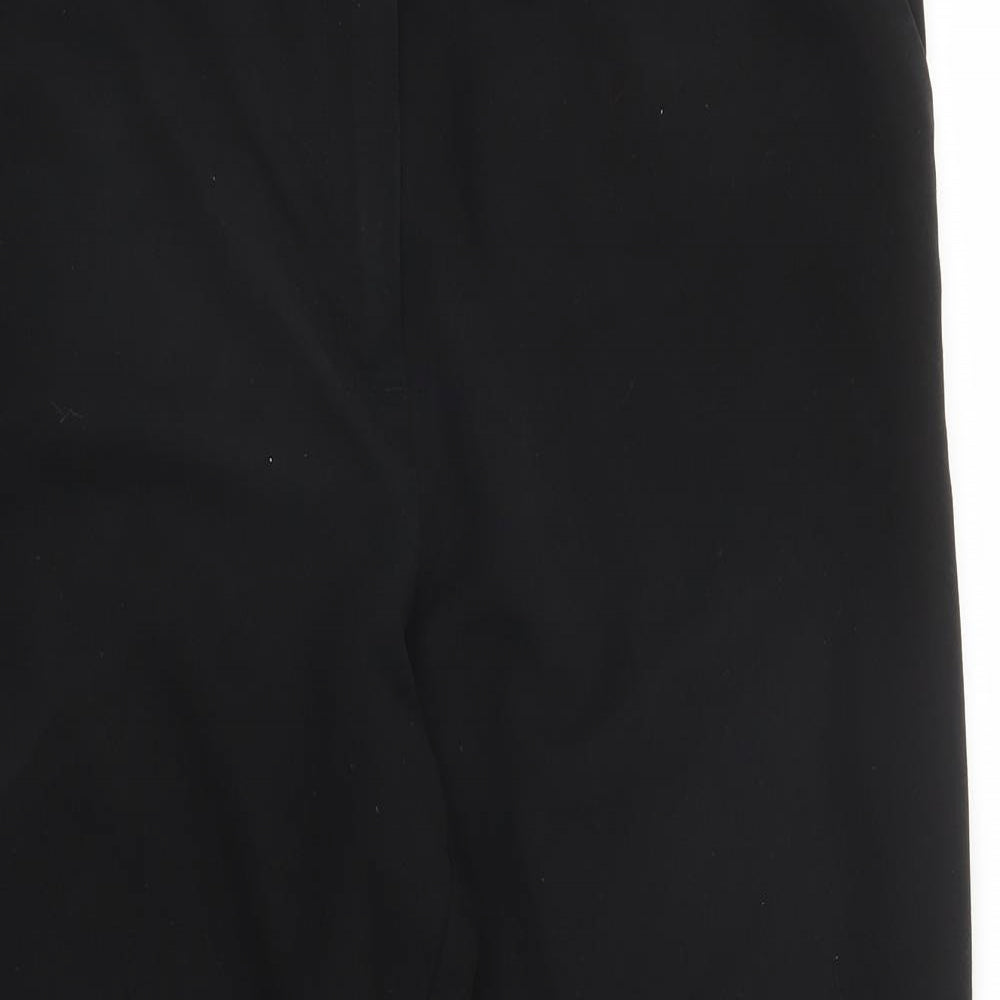 Papaya Womens Black   Capri Trousers Size 18 L22 in