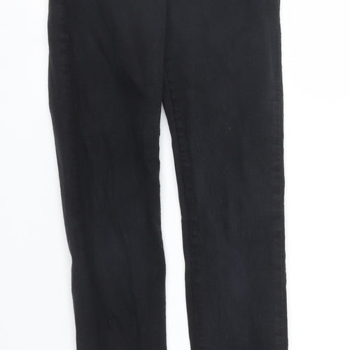 Bershka Womens Black  Denim Skinny Jeans Size 6 L29 in