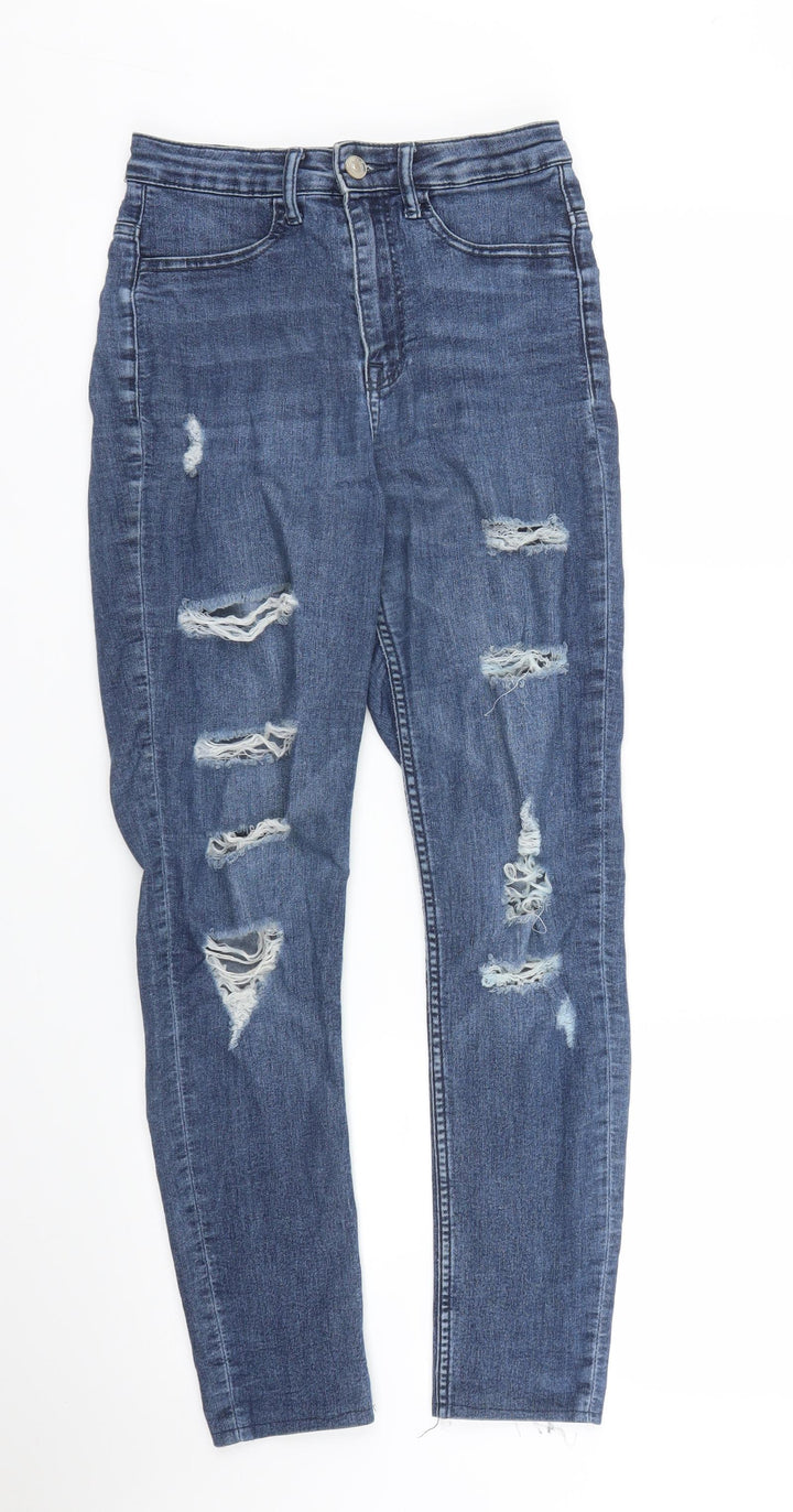 H&M Womens Blue Denim Skinny Jeans Size 6 L27 in
