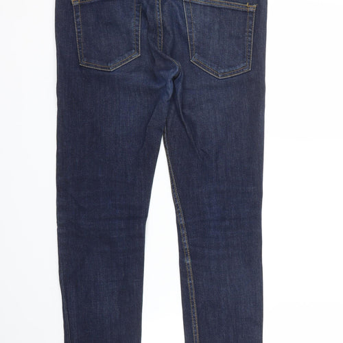Topman Mens Blue  Denim Straight Jeans Size 30 in L26 in