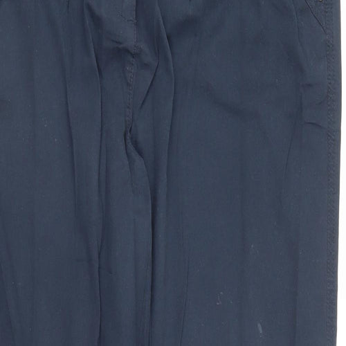 BHS Womens Blue   Chino Trousers Size 16 L29 in