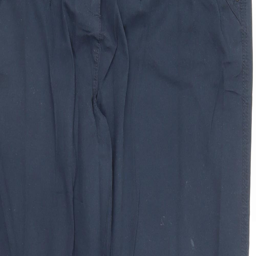 BHS Womens Blue   Chino Trousers Size 16 L29 in