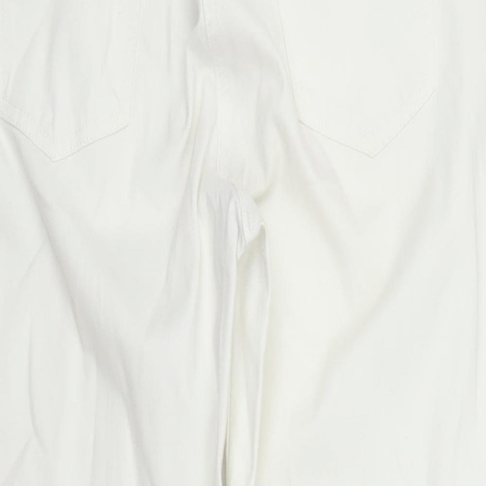 George Womens White   Capri Trousers Size 16 L23 in