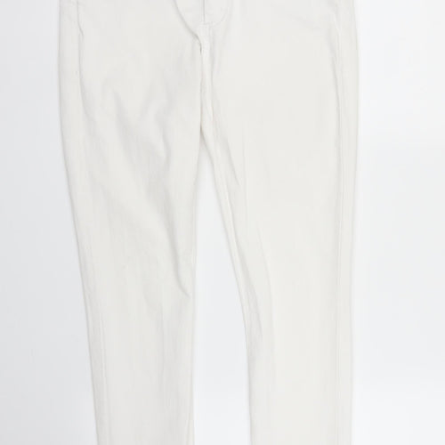 Topshop Womens White  Denim Skinny Jeans Size S L26 in