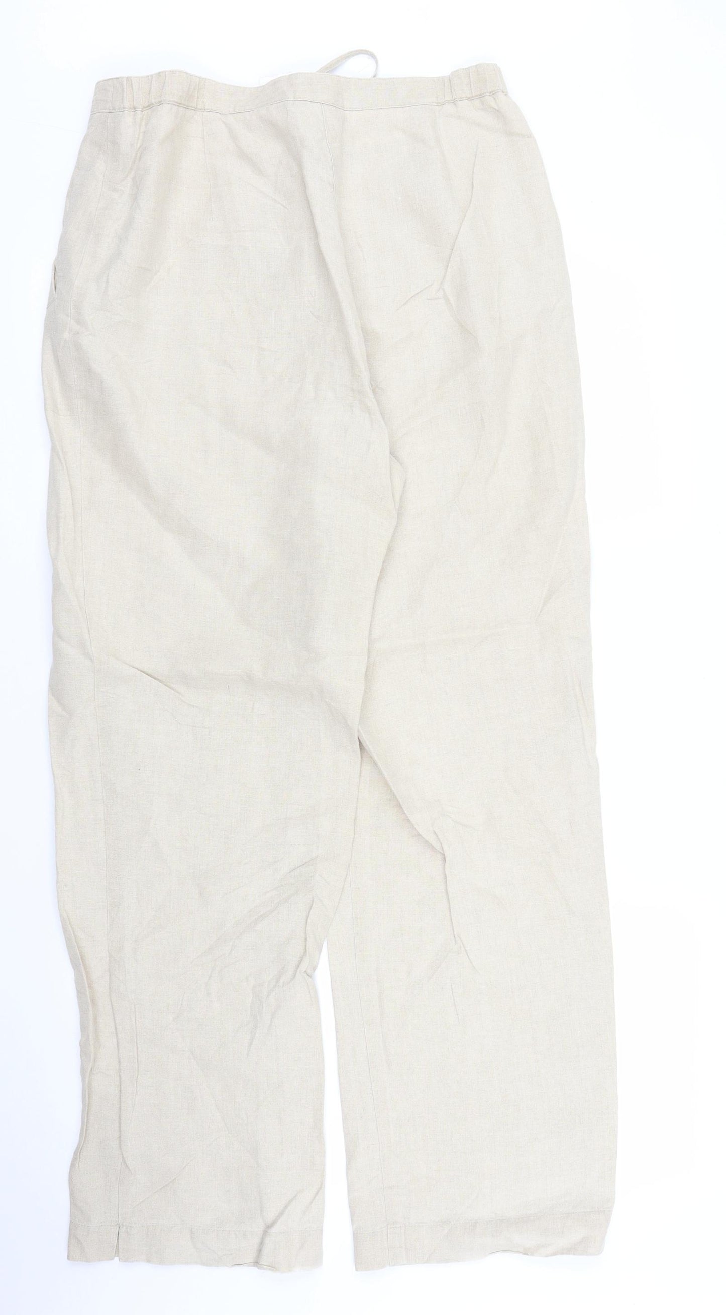 Liz Calborne Womens Beige   Trousers  Size 12 L30 in