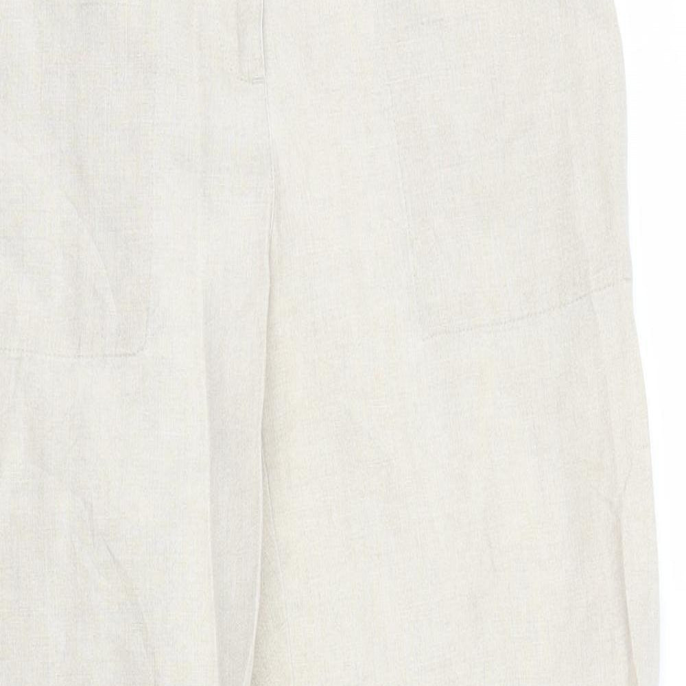 Liz Calborne Womens Beige   Trousers  Size 12 L30 in
