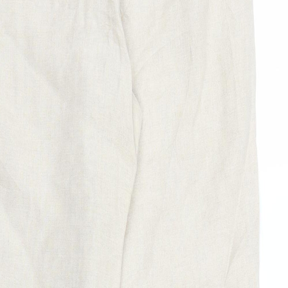 Liz Calborne Womens Beige   Trousers  Size 12 L30 in