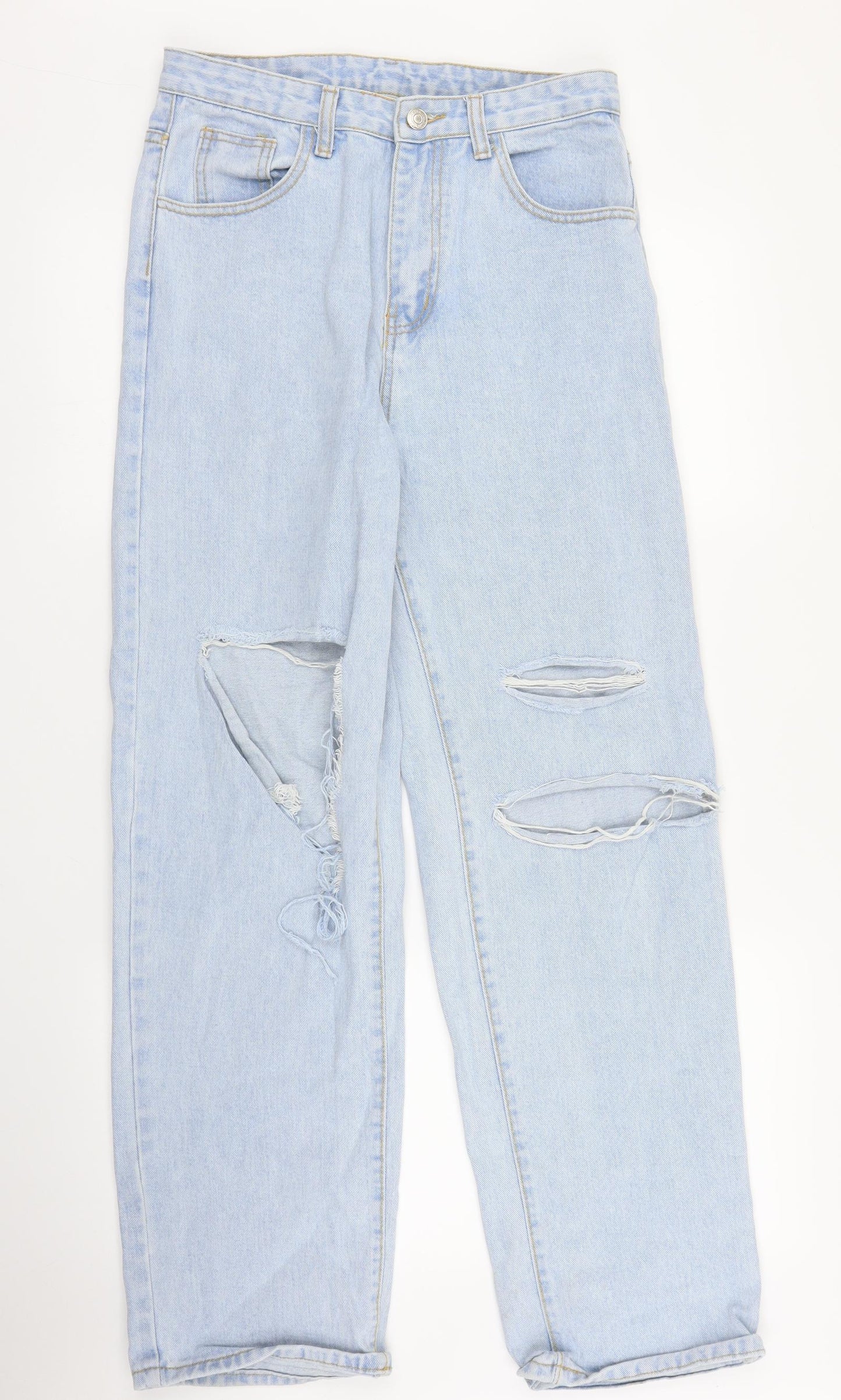 SheIn Womens Blue  Denim Mom Jeans Size M L30 in